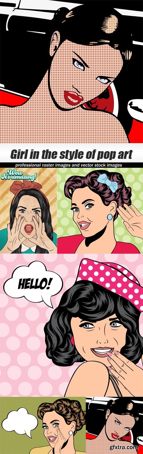 Girl in the style of pop art