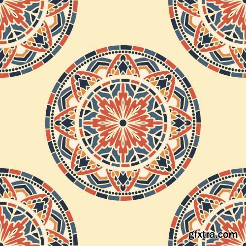 Abstract ethnic ornate 12x EPS