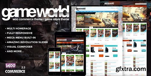 ThemeForest - GameWorld v1.0.6 - WooCommerce Game Theme