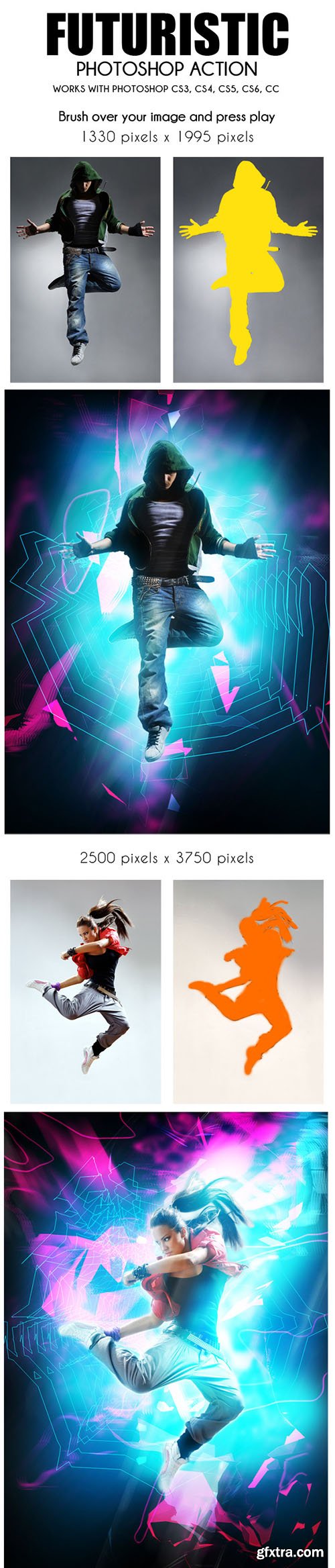 GraphicRiver Futuristic Photoshop Action 10839789