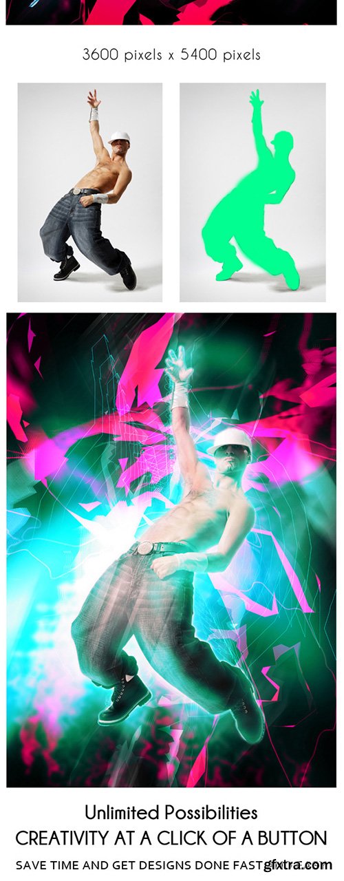 GraphicRiver Futuristic Photoshop Action 10839789