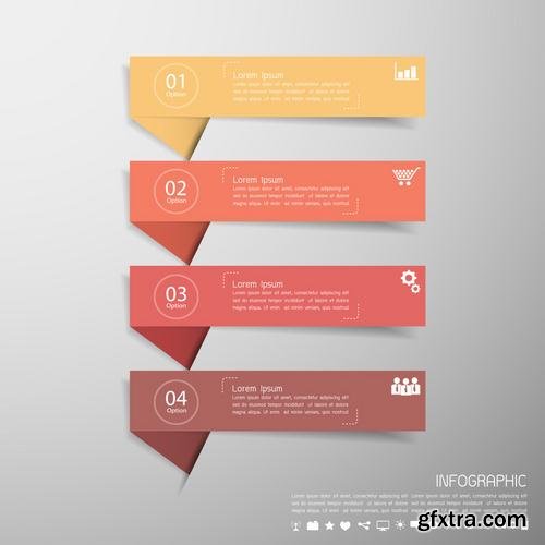 Stock Vector - Workflow Layout Banner Diagram Web Design Infographic Set, 30EPS