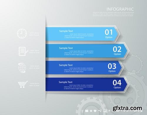 Stock Vector - Workflow Layout Banner Diagram Web Design Infographic Set, 30EPS