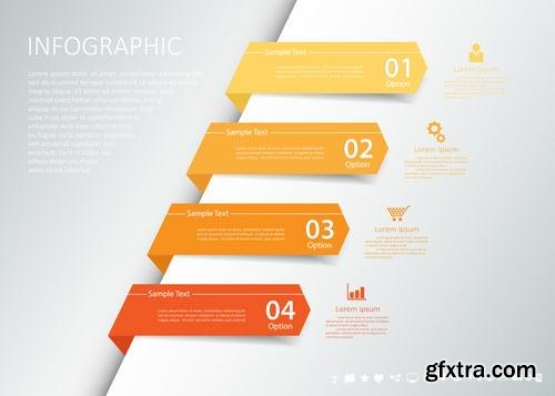 Stock Vector - Workflow Layout Banner Diagram Web Design Infographic Set, 30EPS