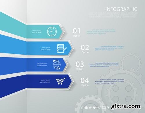 Stock Vector - Workflow Layout Banner Diagram Web Design Infographic Set, 30EPS