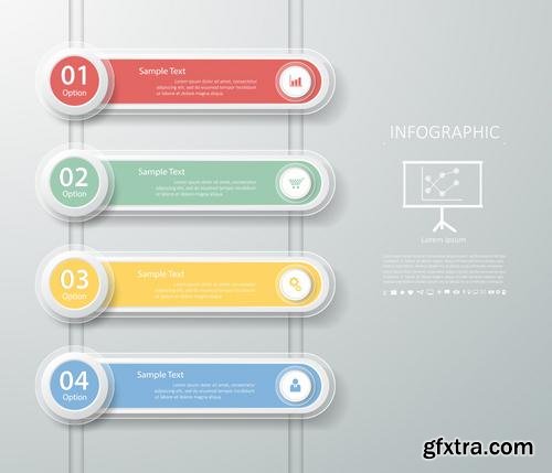 Stock Vector - Workflow Layout Banner Diagram Web Design Infographic Set, 30EPS