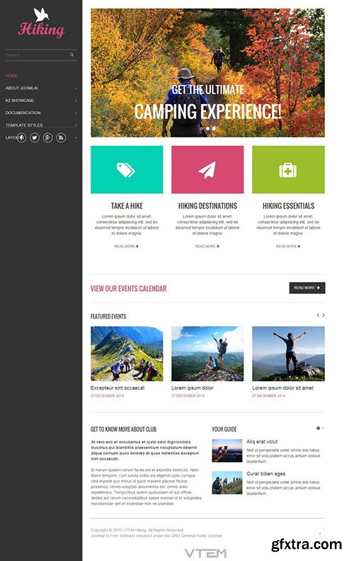 VTem - VT Hiking v1.0 - Template For Joomla 3.x