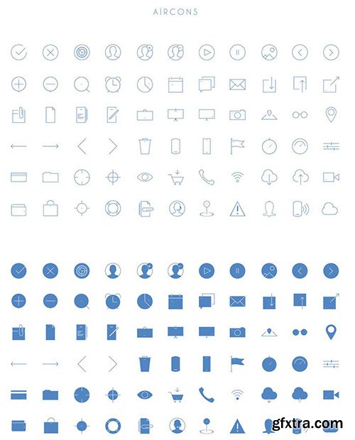 Ai Vector Web Icons - Aircons Light Icons