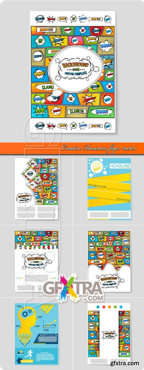 Creative Business flyer vector