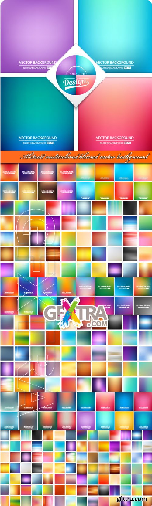 Abstract multicolored blurred vector background