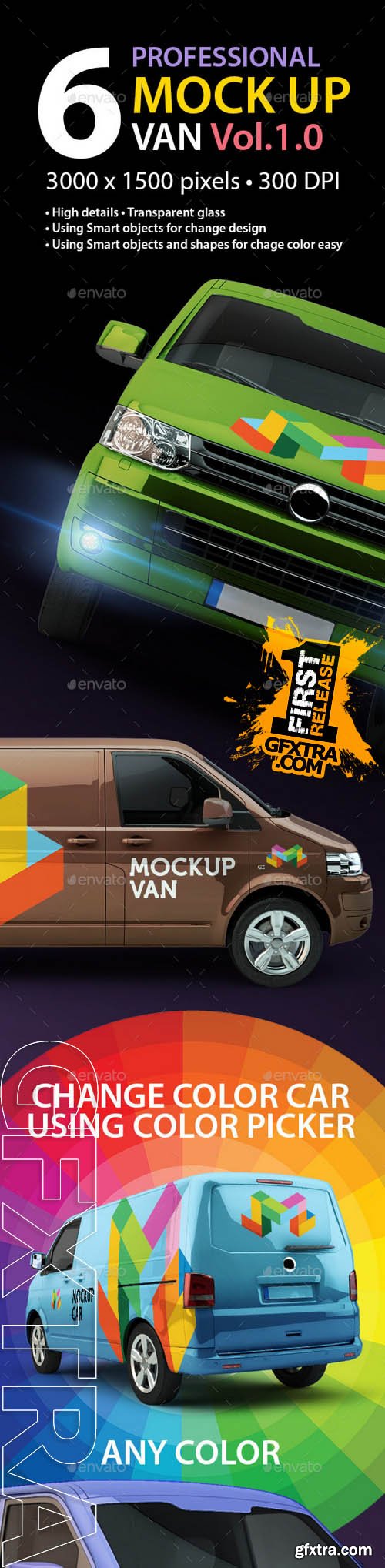 6 Mock up Van 1.0 - GraphicRiver 10761186