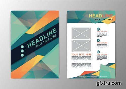 Stock Vectors - Business Flyer Template 7, 25xEPS