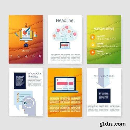 Stock Vectors - Business Flyer Template 7, 25xEPS