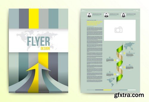 Stock Vectors - Business Flyer Template 7, 25xEPS