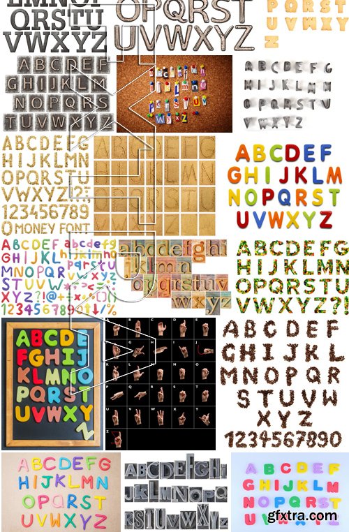 Stock Photos - Alphabet 11, 25xJPG