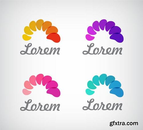 Stock Vector - Colorful Abstract Business Logos, 100EPS