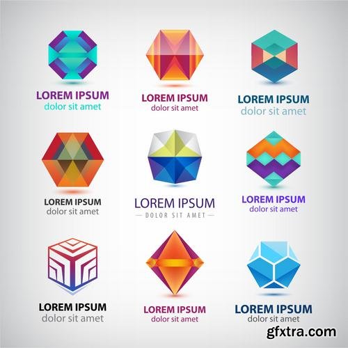 Stock Vector - Colorful Abstract Business Logos, 100EPS