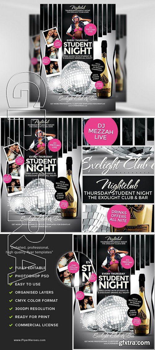 Student Night Flyer Template