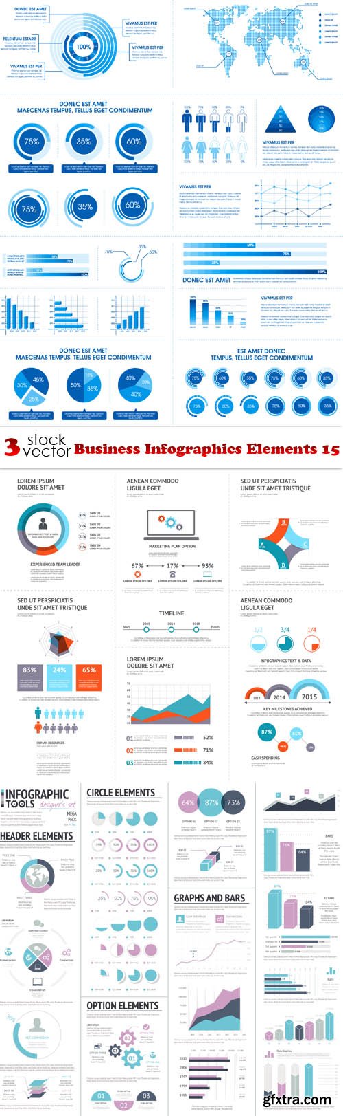 Vectors - Business Infographics Elements 15