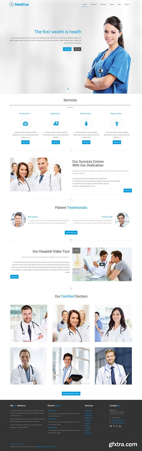 YouJoomla - YJ Medicus v1.0.1 - Medical Joomla 2.5 & 3.x Template