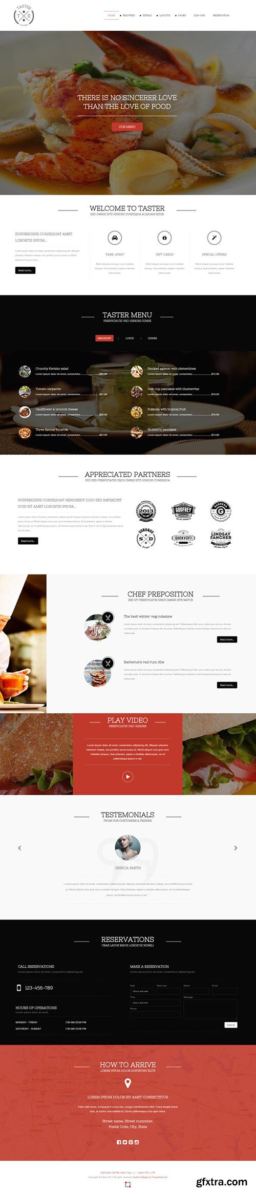 YouJoomla - YJ Taster v1.0.1 - Joomla 2.5 & 3.x Restaurant Template