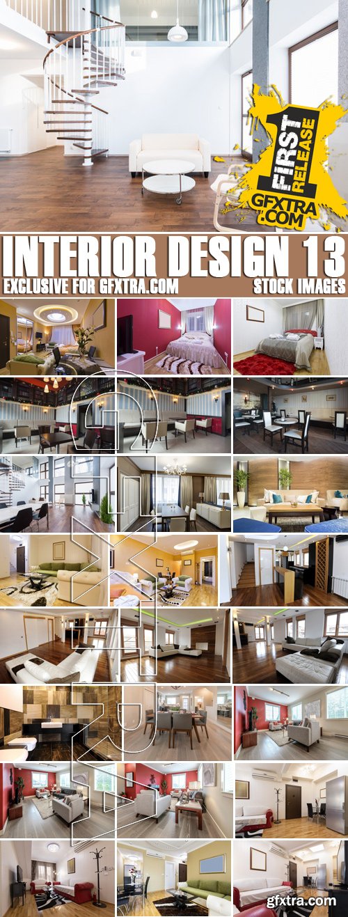 Stock Photos - Interior Design 13, 25xJPG