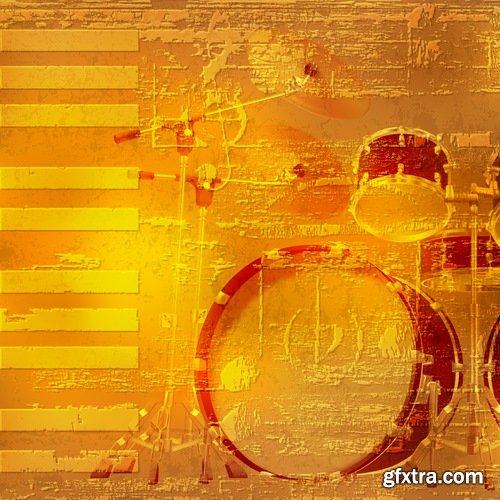 Collection of vector image bekgraund jazz 25 Eps