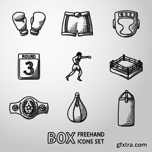 Collection of different icons 12-25 Eps