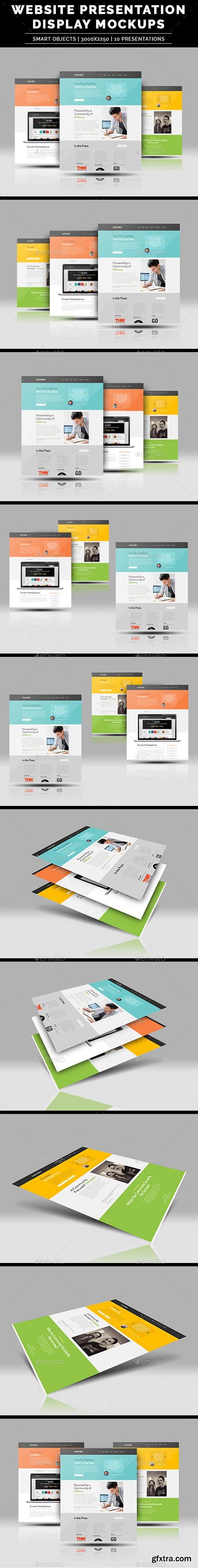 GraphicRiver - Photorealistic Website Presentation Mockup 6821347