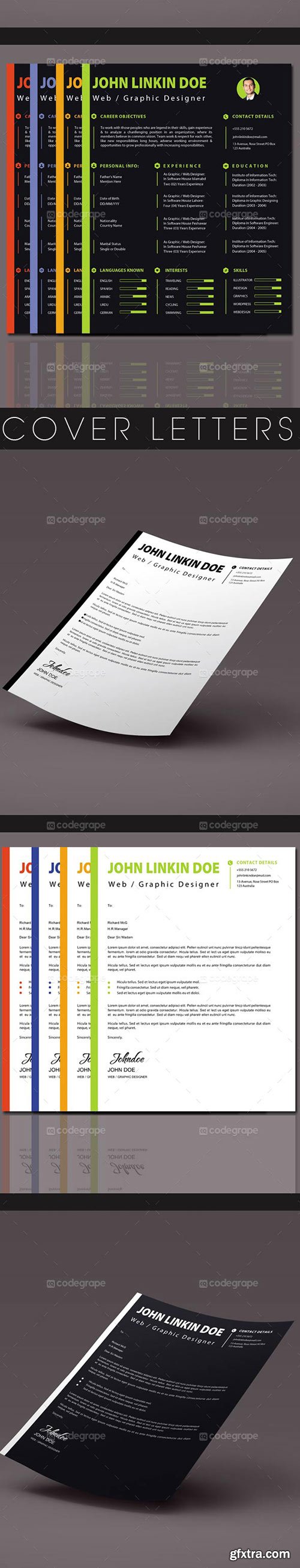 CodeGrape - Professional Resume Template A4 5395