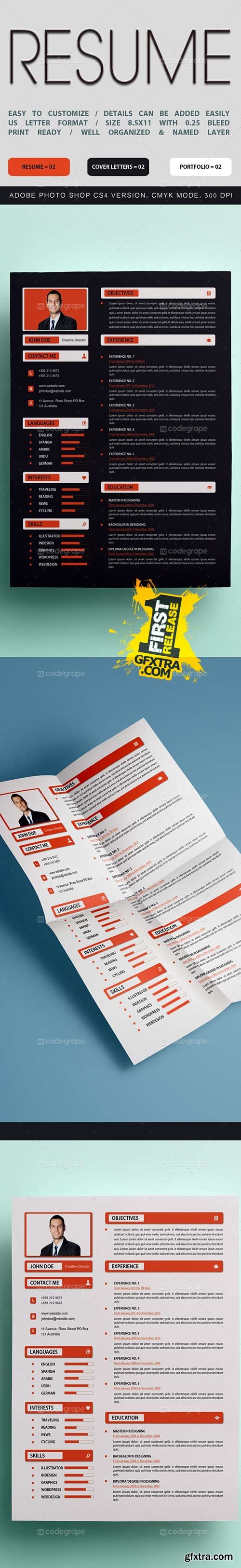 CodeGrape - Clean Resume Template 5394