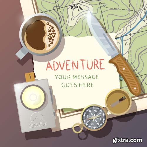 Adventure and Survivor Vectors - 20x EPS