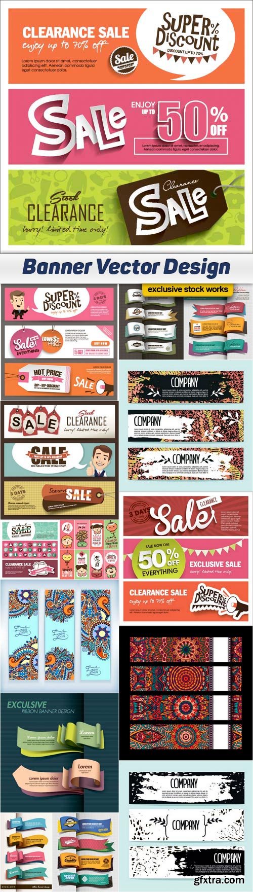 Banners Vector Design - 15x EPS