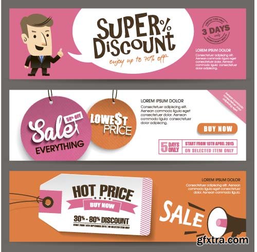 Banners Vector Design - 15x EPS