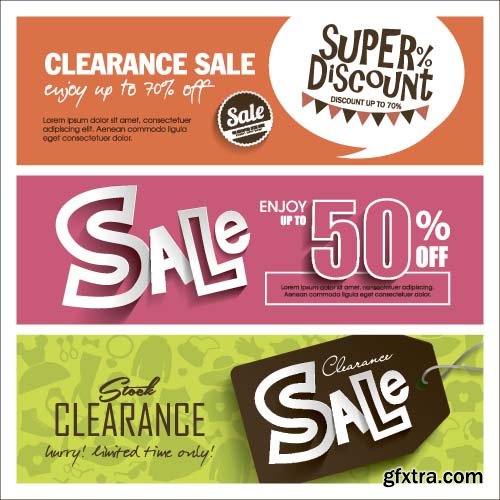 Banners Vector Design - 15x EPS