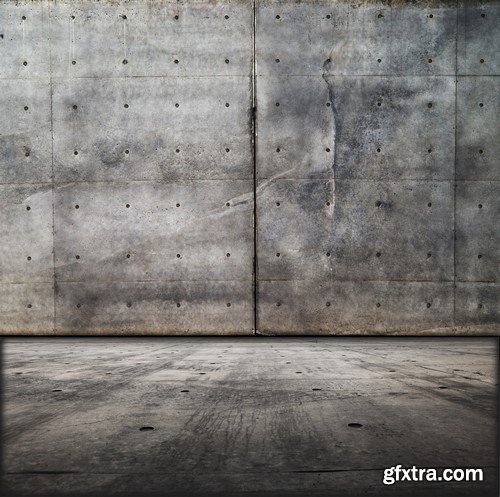 Grungy Concrete Backgrounds - 5x JPEGs