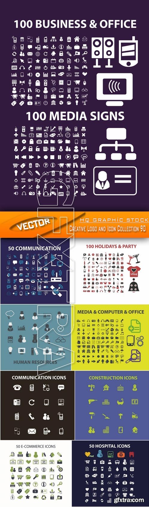 Stock Vector - Creative Logo and Icon Collection 90