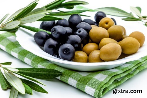 Olives in oil on a wooden surface 13x JPEG