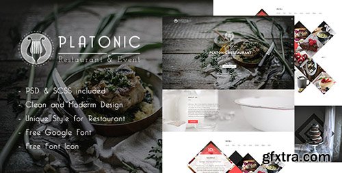 ThemeForest - Platonic | Restaurant HTML5 Template - RIP