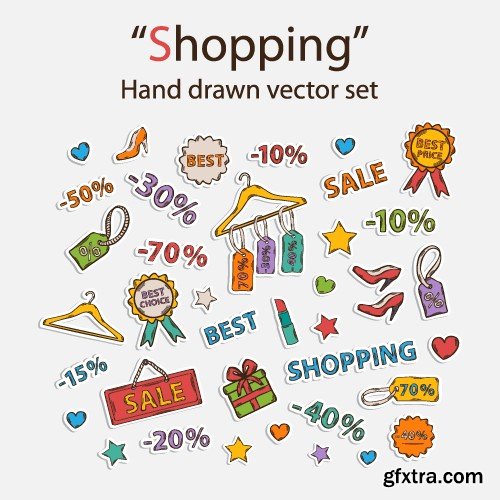 Stock Vectors - Sale Mix 6, 25xEPS