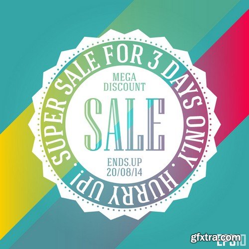 Stock Vectors - Sale Mix 6, 25xEPS