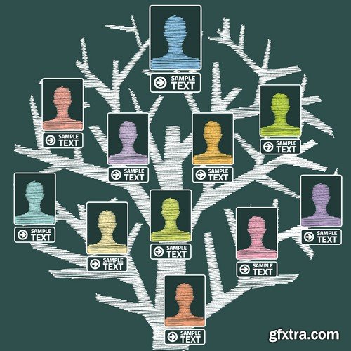 Stock Vectors - Family tree