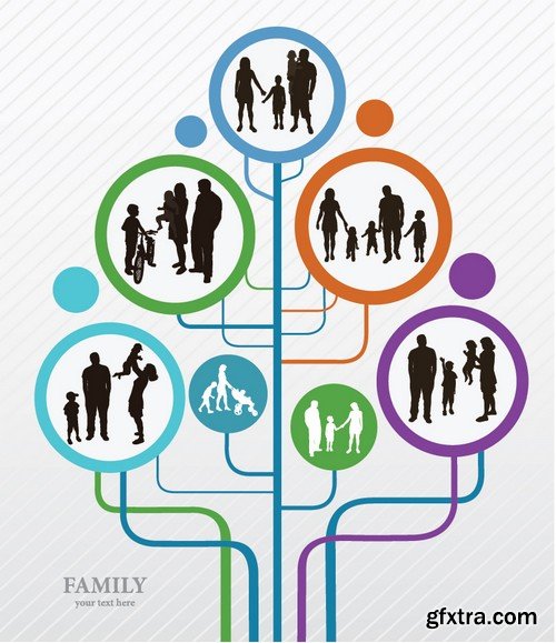 Stock Vectors - Family tree