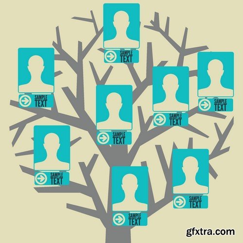 Stock Vectors - Family tree