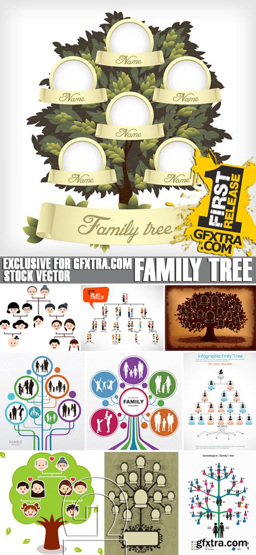 Stock Vectors - Family tree