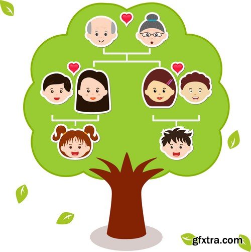 Stock Vectors - Family tree