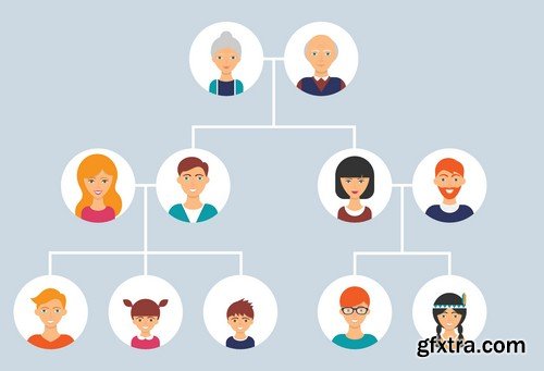 Stock Vectors - Family tree