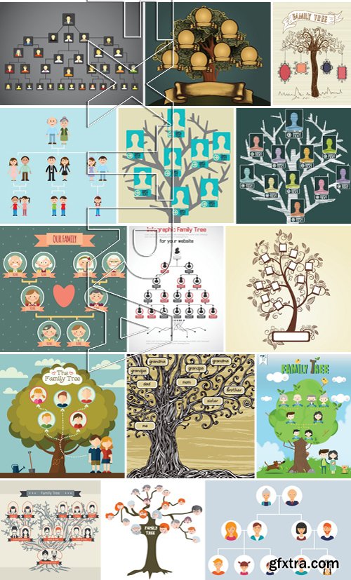 Stock Vectors - Family tree