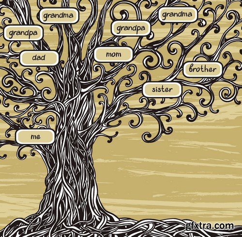 Stock Vectors - Family tree