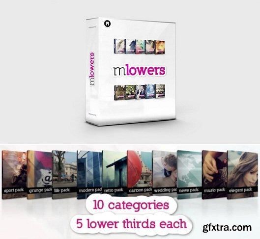 mLowers Full Bundle: 50 Profressional Lower Thirds for FCPX and Motion (Mac OS X)